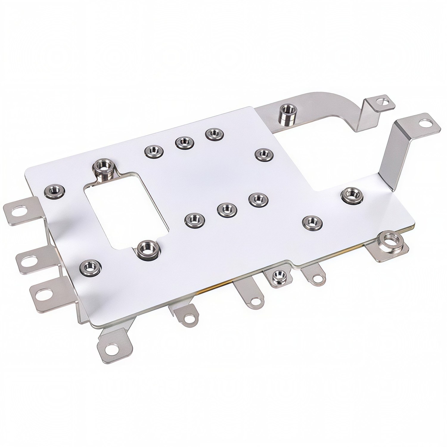 Bolted busbar bracket with stud terminals