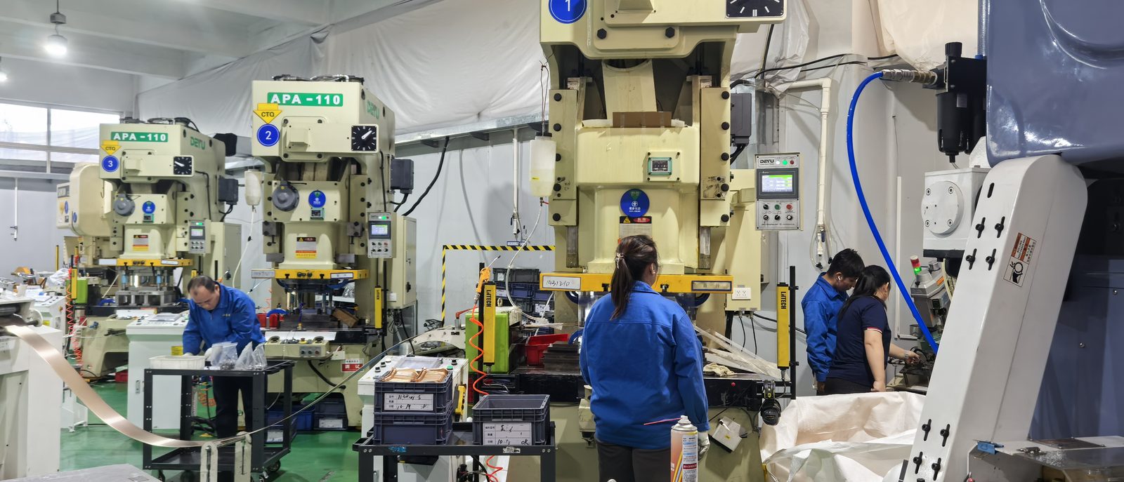 APA series presses under operation