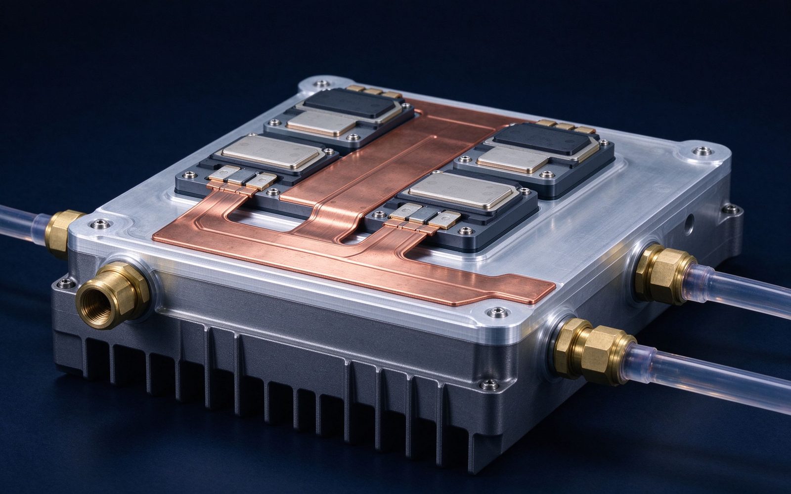 Cold-plate cooled high-current power stage